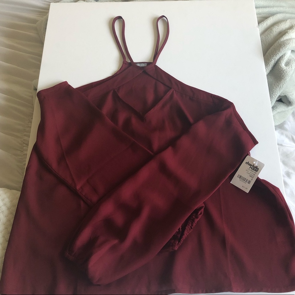 NWT cold shoulder blouse